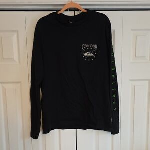 Men's Quiksilver Black Longsleeve Tee
